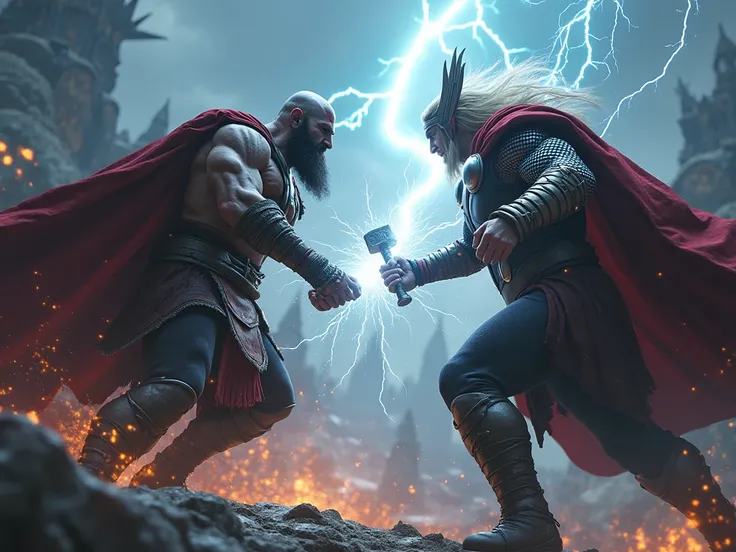 KRATOS FIGHT WITH THOR IN GOD OF WAR 