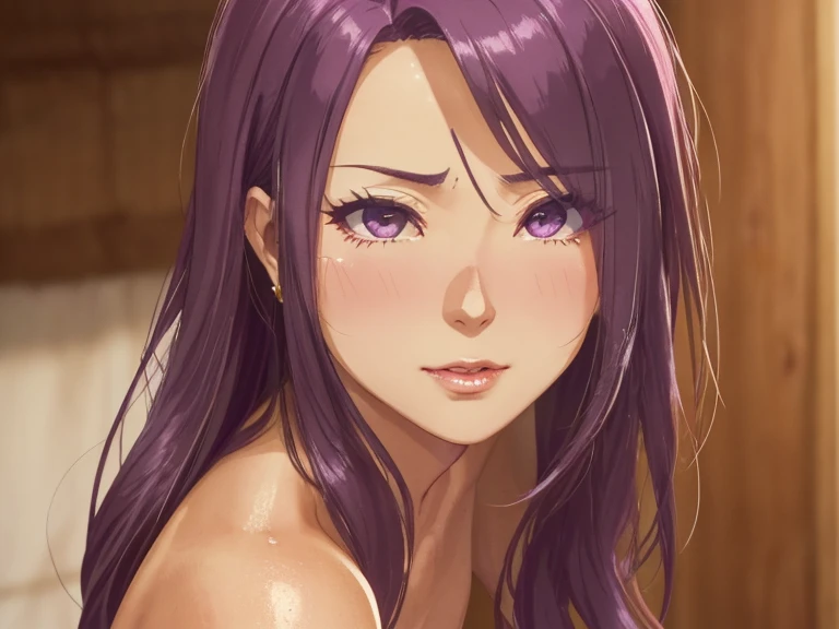 This is Seira-sodeshiro. Detailed description. Visual fidelity. ((More than 35-years-old)). ((Strong emphasis on age)). Narrative artistry. Daringly tanned. She has long hair. Daring classy attitude. Your kindred wife. She deeply attracts you. Attractive a...