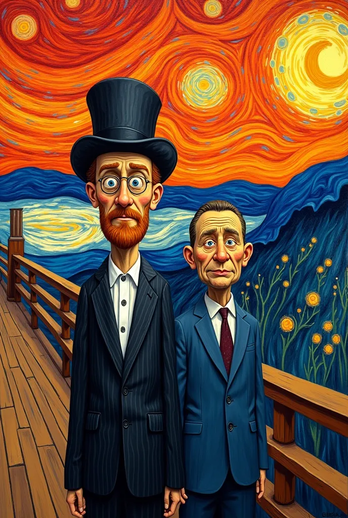 Van Gogh with Romero Brito in The Hopeless Scream.