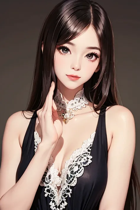  General Description :

"A young and elegant Korean woman, with delicate and feminine facial features.  Oval face, big and expressive eyes, full lips and a subtle smile. long hair e escuros, clear and soft skin. dressed in casual and sophisticated clothes....