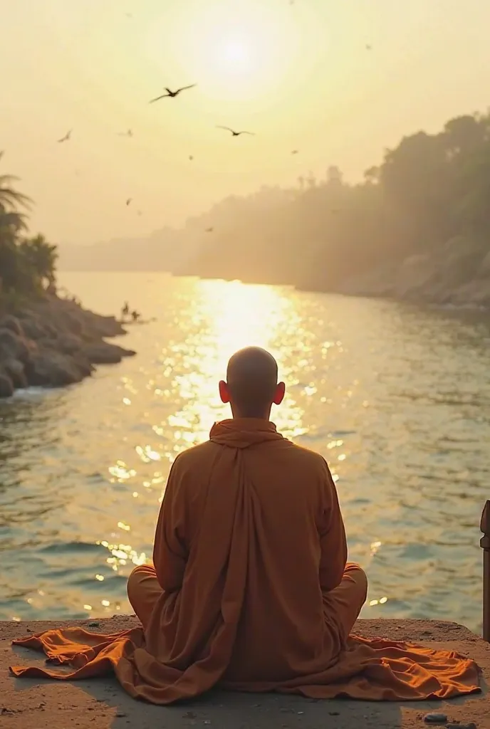 Monk at sangam