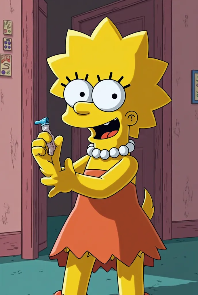 Lisa from The Simpsons sucking cock