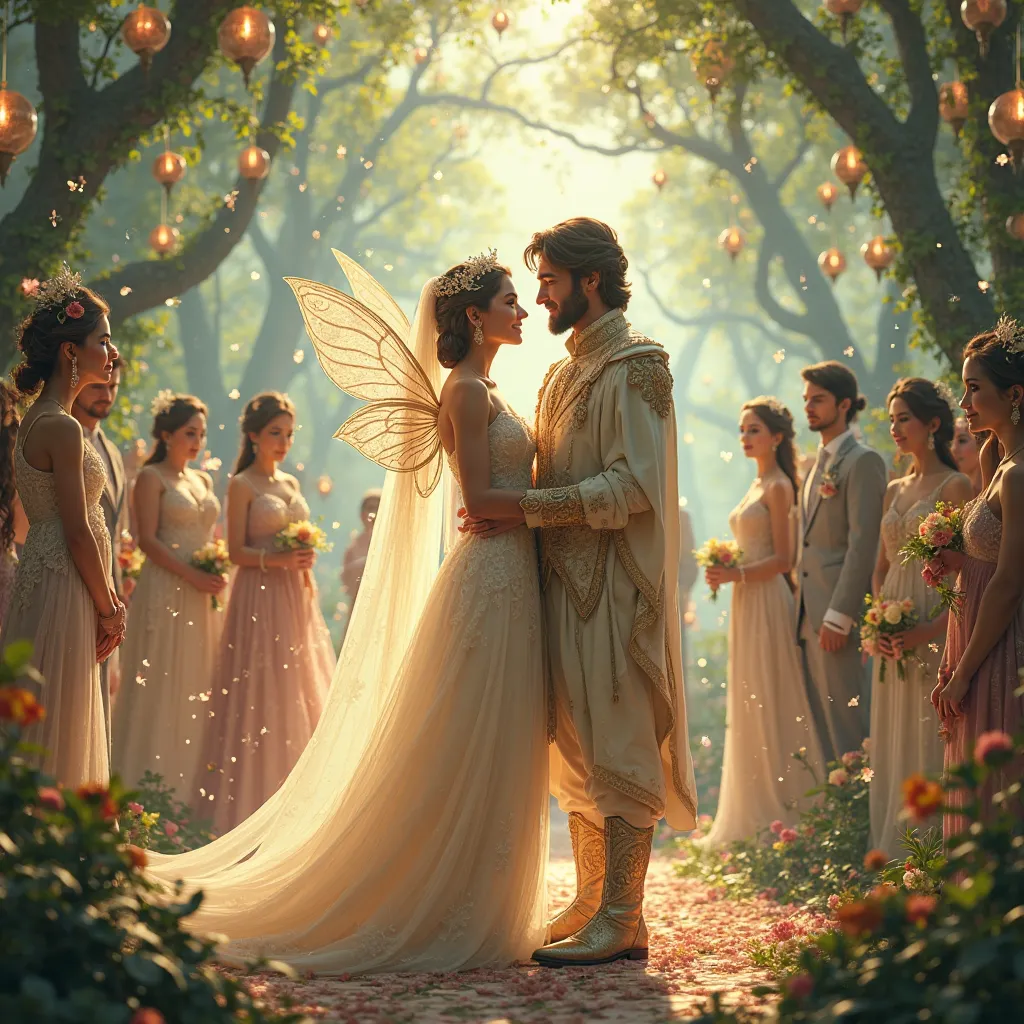 saifukmulook the human prince and badryl jamal the fairy getting married in the fairy kingdom