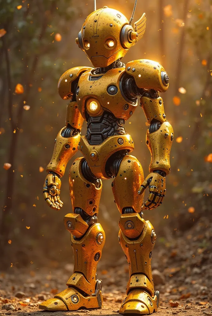 create this robot but golden