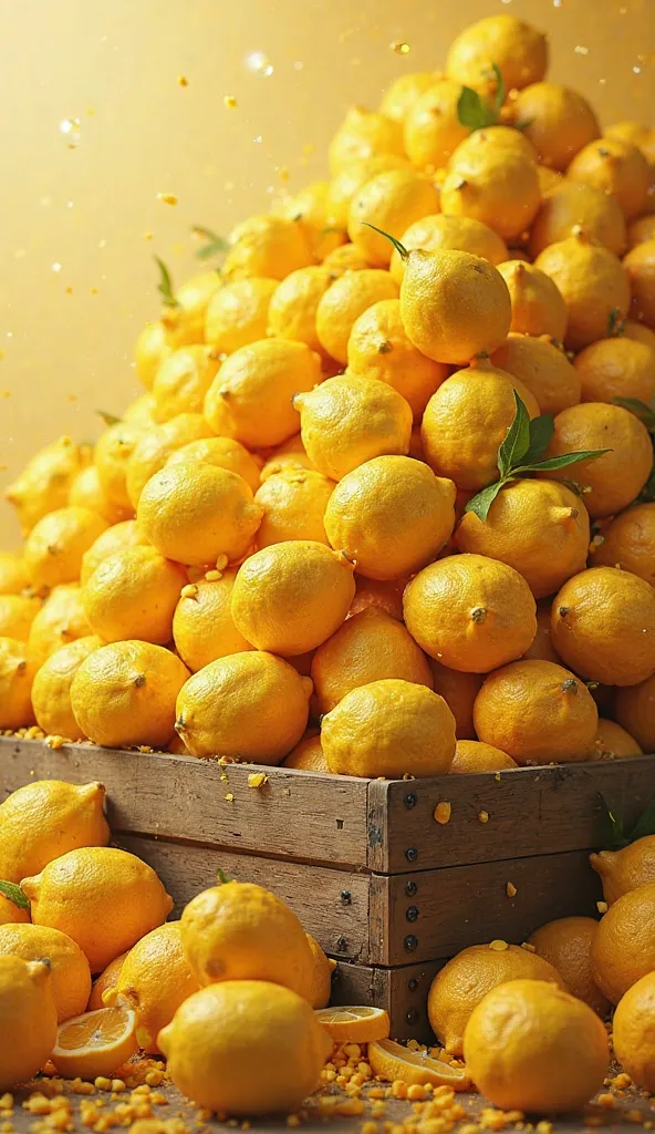 Lots of lemons piled up