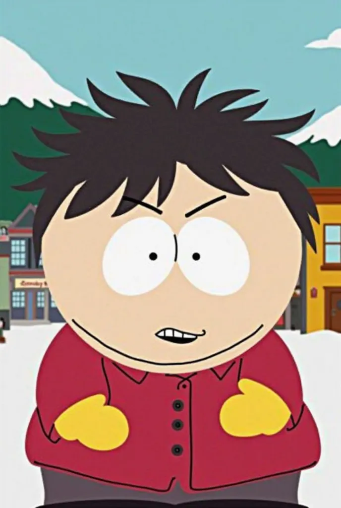 Make a South Park character with the short mullet