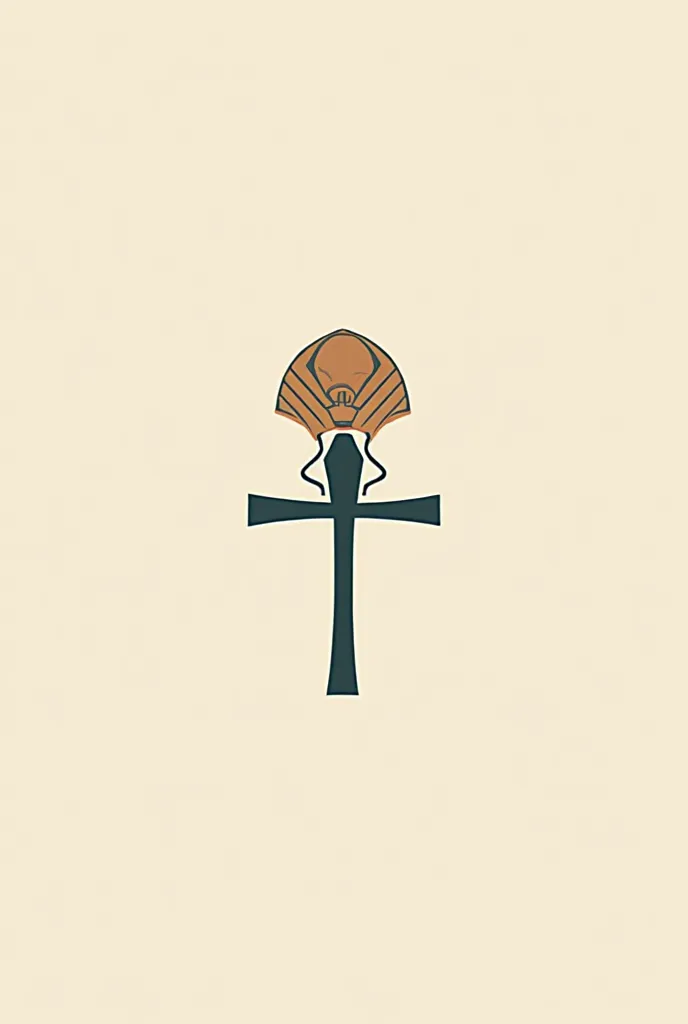 Make a logo free for my club study on Egyptian religion simple two colors only minimalist style simple structural