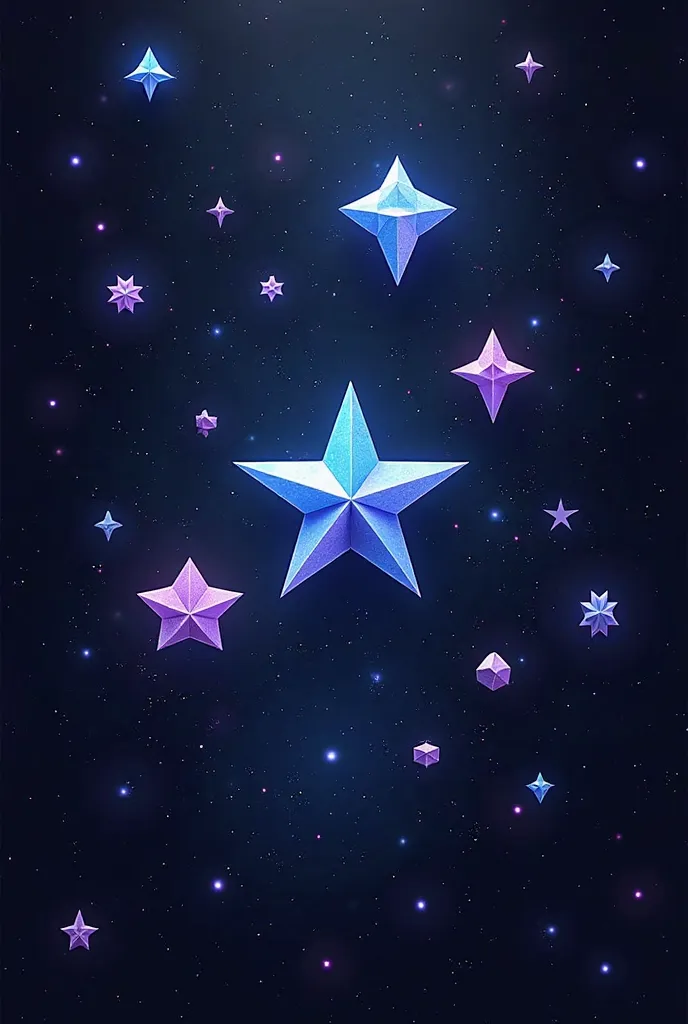 I would like an image full of geometric stars, of various sizes , They don't have to be all lines 