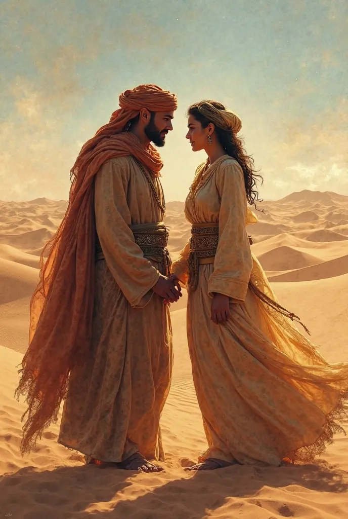 Two Bedouin lovers are separated in the desert
