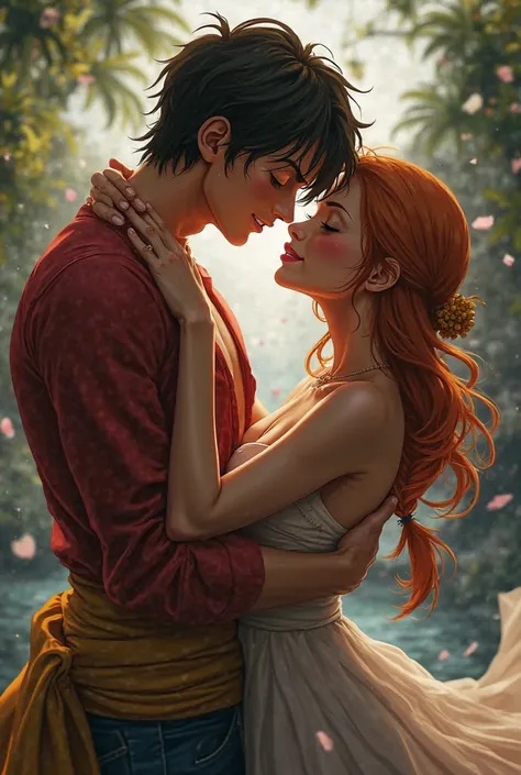 Luffy de one piece qui fait l amour a nami de one piece