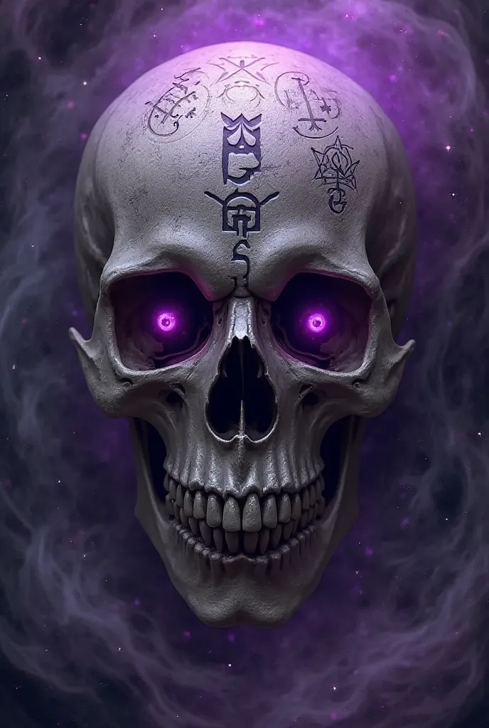 A dark purple Sorcerer skull