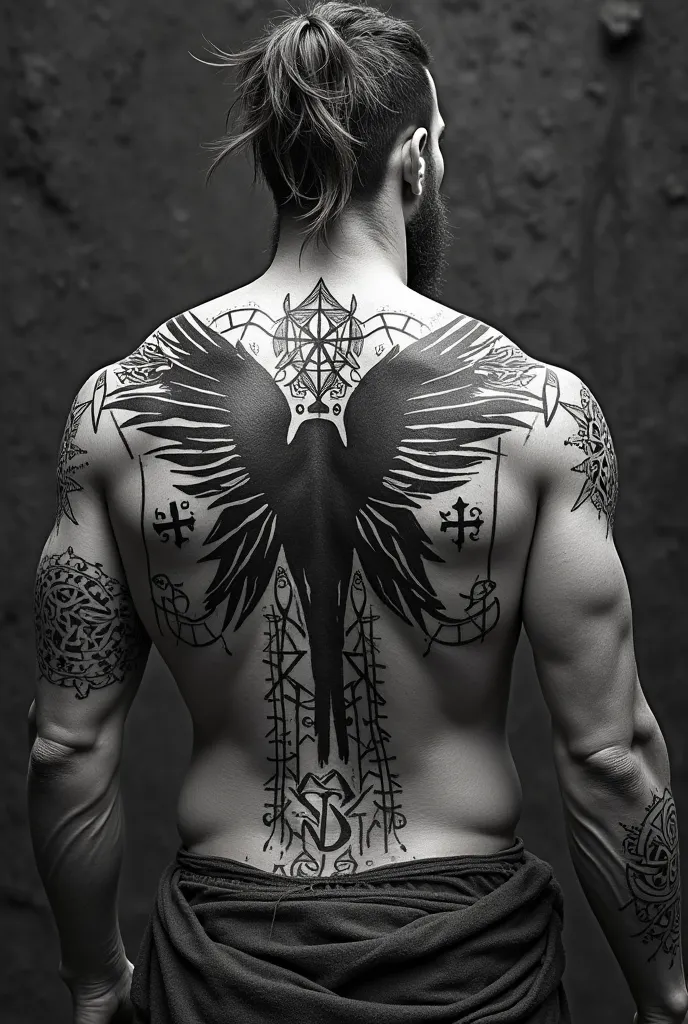 Get me a Viking tattoo
For caviar,raven runes, geometry ,black,path war