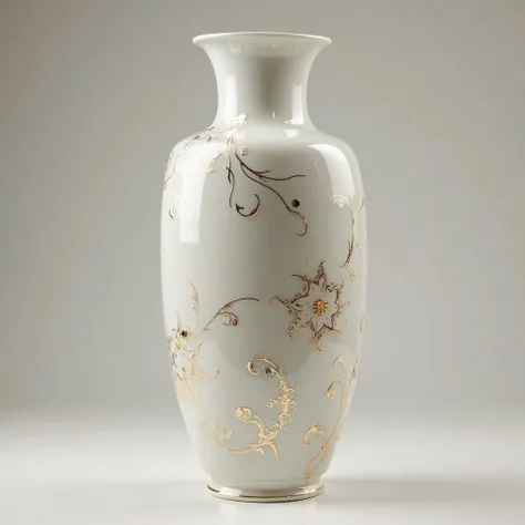 A porcelain flower vase decorated with beautiful patterns and decorations.