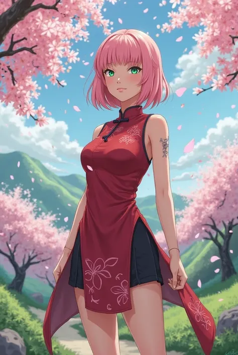 Create an image of Sakura Haruno