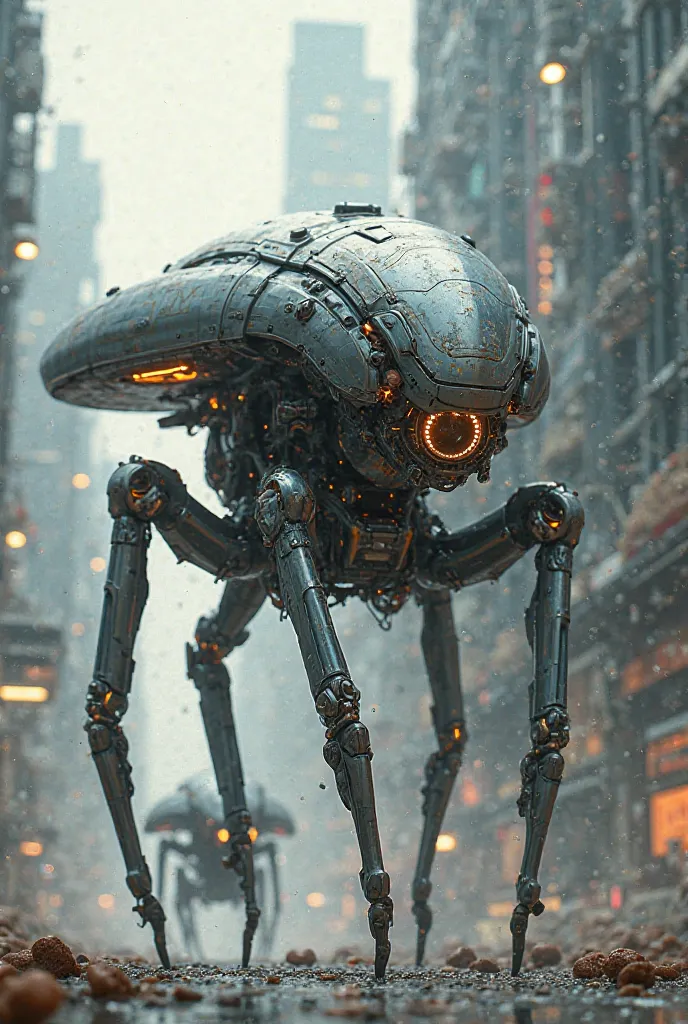 Mechanical insects with futuristic and cool bodies
Used by humans as a means of transportation and a war machine