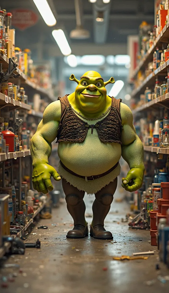 Shrek original, Arriving at a hardware store