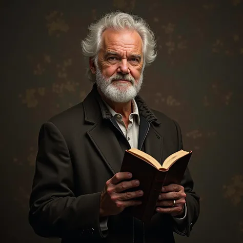 CREATE AN IMAGE OF BILLY GRAHAM WITH A BIBLE IN HIS HAND HE SHOULD BE LOOKING AHEAD, ULTRA 4K IMAGE