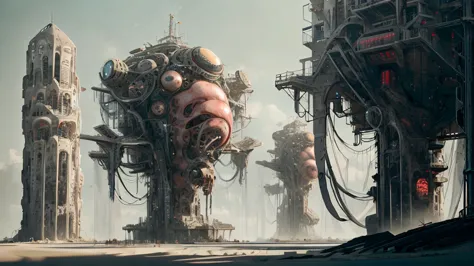 biopunk artificial intelligence，
3boysl， beach， architecture， sand_sculpture， like eyeballs， insanely  detailss， Complicated  detailss， hyper- detailsing， ultra -  detailsed， ultra -  detailsed， extremy  detailsed， High targetest  detailss， High target_ de...