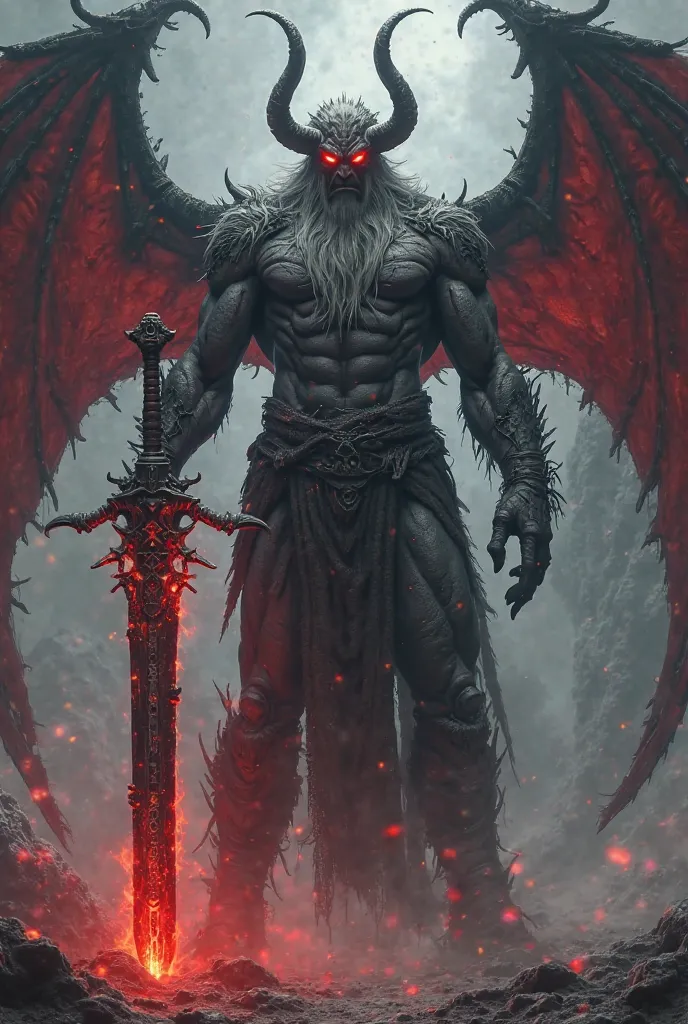 Before you stands a colossal figure, radiating an aura of pure darkness and ancient power. The Archdemon towers over two and a half meters tall, his body sculpted with hardened muscle like tempered steel. His skin is dark gray, nearly black, etched with an...