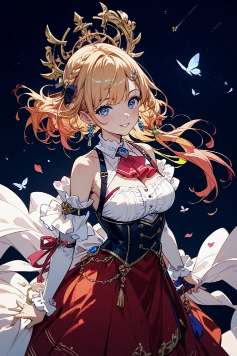 The hair color in the AI illustration is the same、The clothes are similar