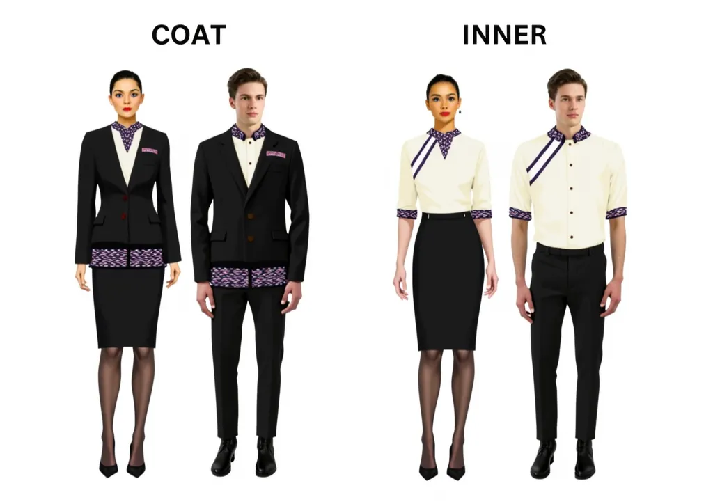 Make this uniform layout in an Animated Drawing, 