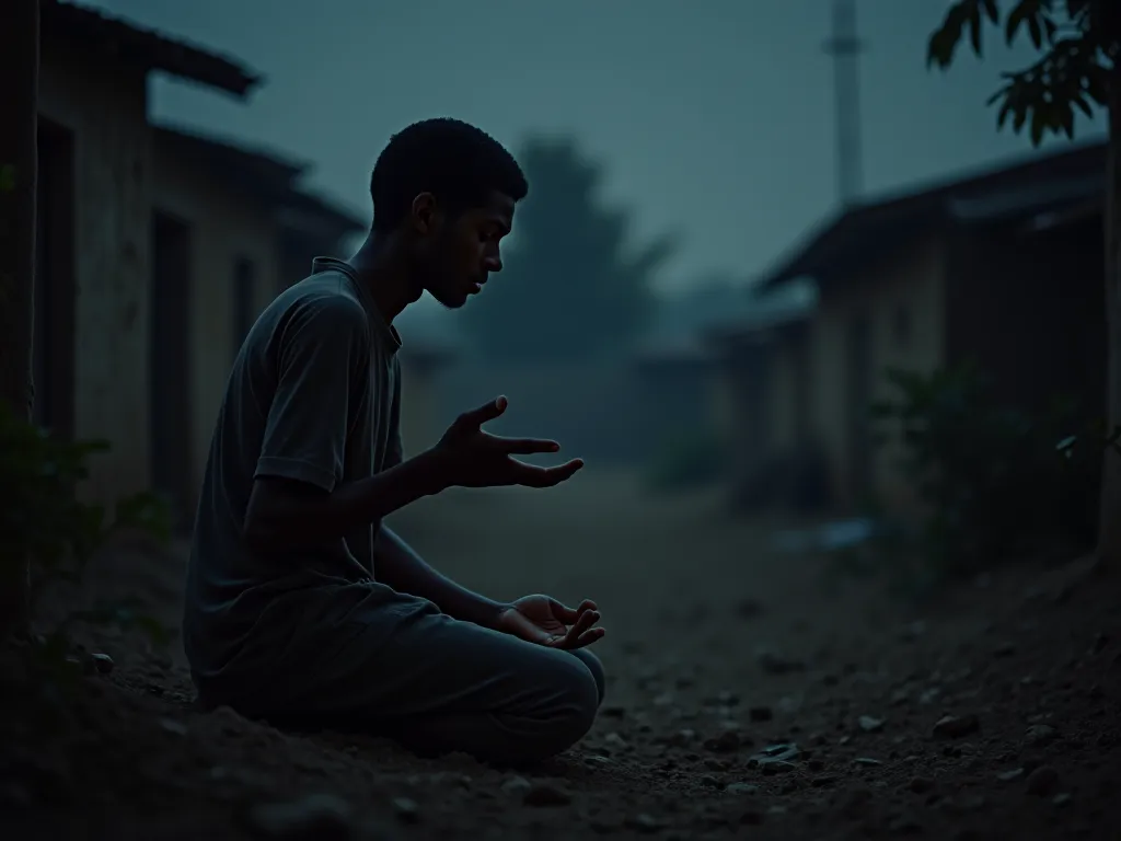 A 20-year-old Sudanese man performed ablution and prayed two rak'ahs. Then God forgive his sins. The place is in a rural neighborhood in the middle of the night 