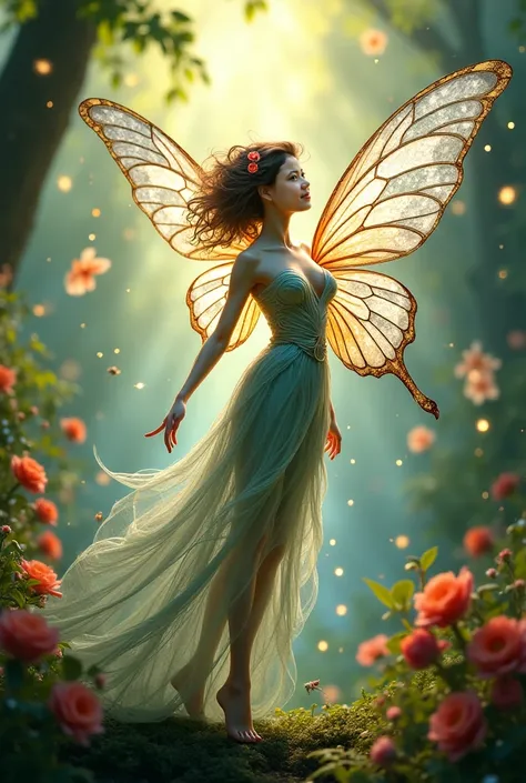 Fairy with butterfly.