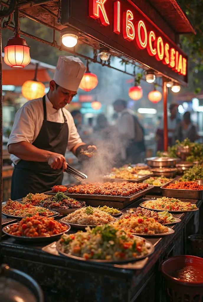 sale of food  ,Snack grill
 Chaufa Lomo Saltado