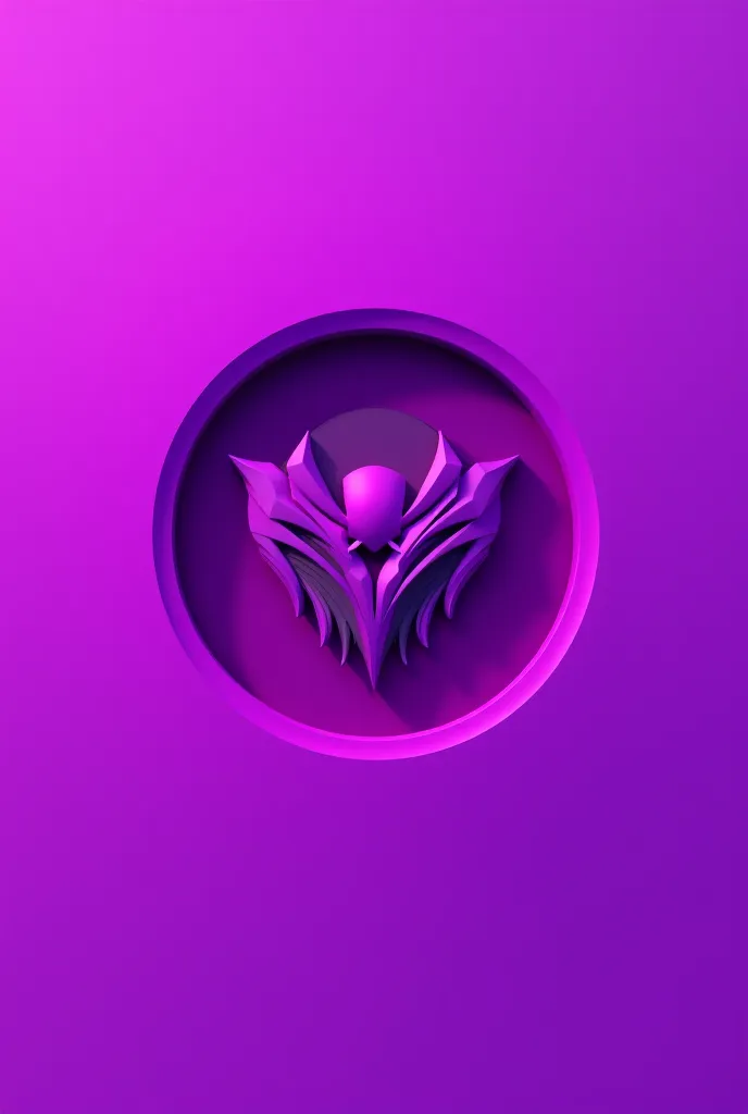 Logo like this one but purple realistic 