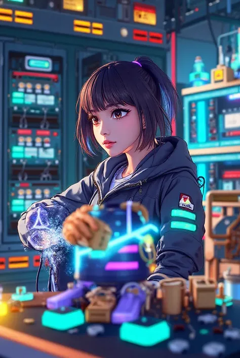 An electrical engineer in the form of an anime