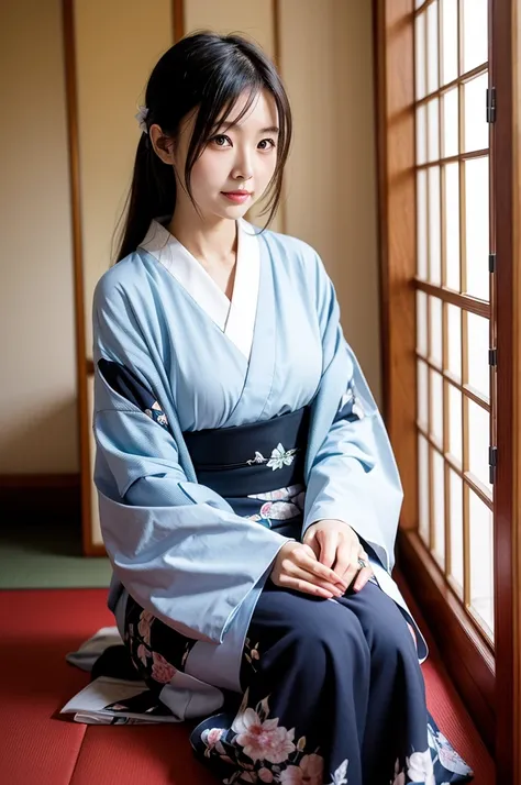 a beautiful Japanese woman, in her 40s,