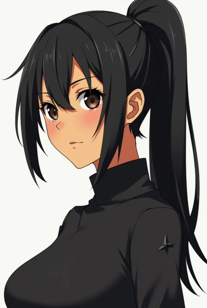 ((best quality)), ((masterpiece)), (detailed), 1girl, Hair: Jet black, always tied back in a sleek, no-nonsense ponytail. It’s practical and efficient, just like her.

Eyes: Dark brown, almost black, with a sharp, piercing gaze that can make even the brave...