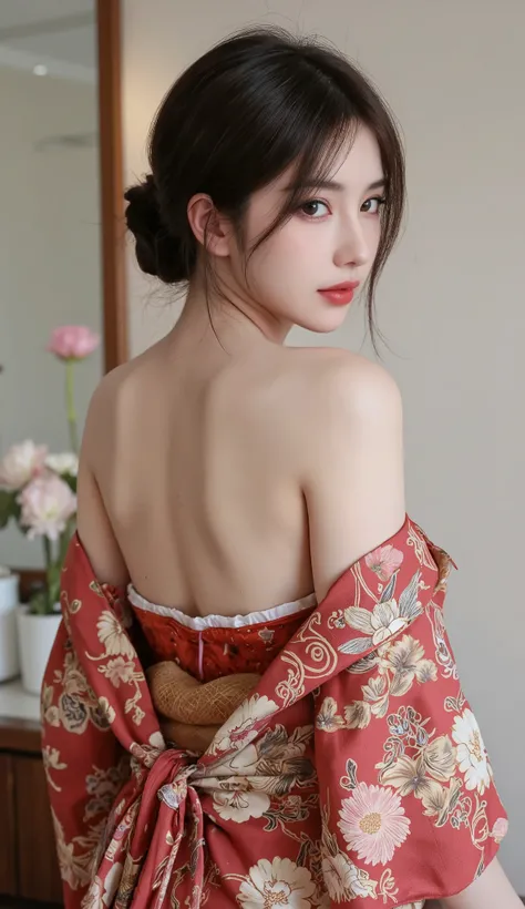 (masterpiece:1.3), (8K, Realistic, RAW Photos, Best image quality: 1.4), (((full body))), (((Absolutely shoulder-length brown straight short bob))), raw photo, Japanese, (1 Girl), beautiful girl, 1 girl, Half Japanese and half Korean, Big Breasts, 
Sexy ba...