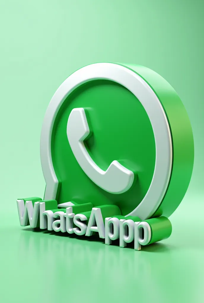 create a WhatsApp dp with WhatsApp logo with name Muhammad Anas and 3d look