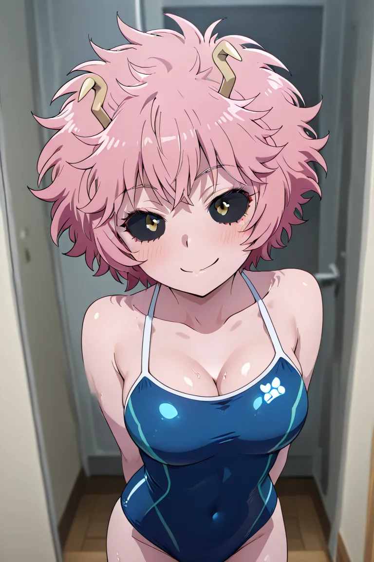 Hiroaka ashido mina,  swimsuit,standing up positive