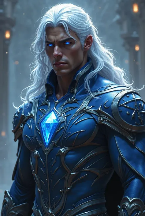 Azrael Diamond is an imposing figure with a striking presence, with physical characteristics that reinforce his real origin and the hidden power of his lineage. His silver hair shines in the light like polished silver,  falling in elegant waves ,  but with...