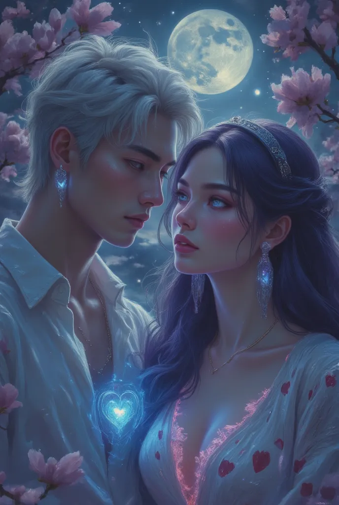 Best quality picture, very detailed.  8k resolution . A very handsome kpop style man with Asian eyes & long detailed eyelashes. er steht gegenüber einer sehr schönen asiatischen woman. woman ist im Kpop-Stil mit vollen Lippen.. both are very close with the...