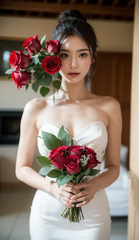 Beautiful bouquet of red roses 😍