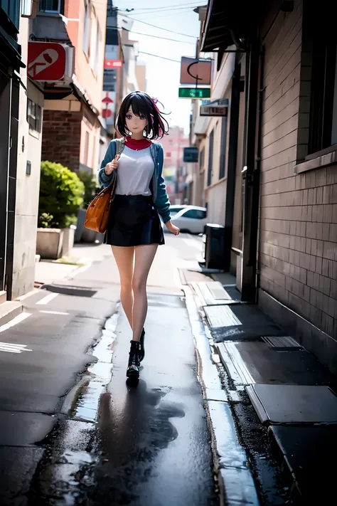 Girl taking a walk