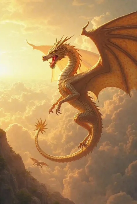 Gold that rises to the sky、Climbing Dragon
