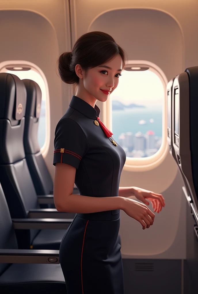 Flight attendant chinese Macau 