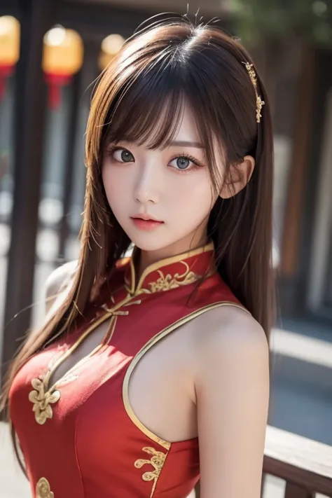  top quality , masterpiece,  high resolution,  1 girl,  china dress,  super gorgeous face , Super gorgeous eyes,  Super Gorgeous Hair , Kung fu fighting