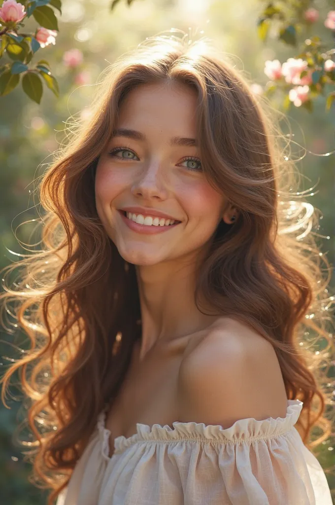 Beautiful girl with long brown hair and blue eyes celebrating gradulation 