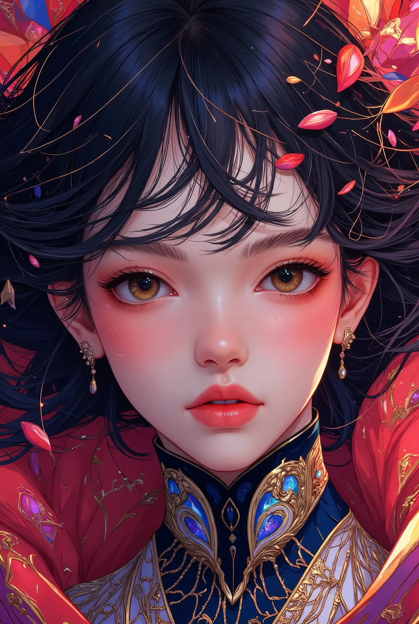 (masterpiece, top quality, best quality, official art, beautiful and aesthetic:1.2), boy, handsome, extreme detailed faces, (fractal art:1.3), colorful, highest detailed, (perfect face), shiny skin, HDR, cantarella, extremely detailed dress, detailed backg...