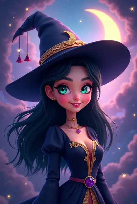 woman witch cartoon