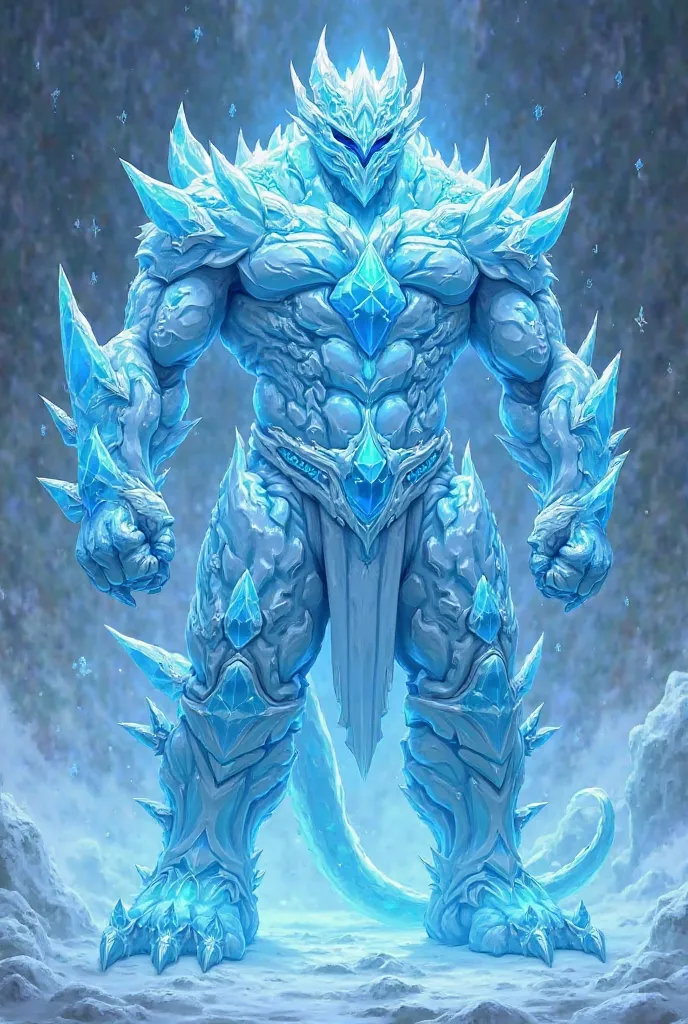 Second Resurrection Stage (Supreme Ice Wall):**
- ** Monstrous Appearance **: Its shape becomes more beastly and imposing. The ice armor expands, covering your entire body with sharp ice crystals that look like diamonds.  
- ** asas gigantes**: Its crystal...