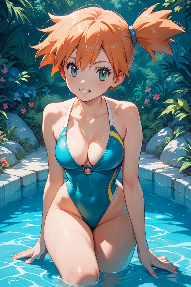 Misty(Pokemon nude swimming backstroke