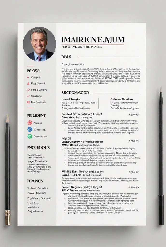 Generate a professional cv for a business man but generate in English 