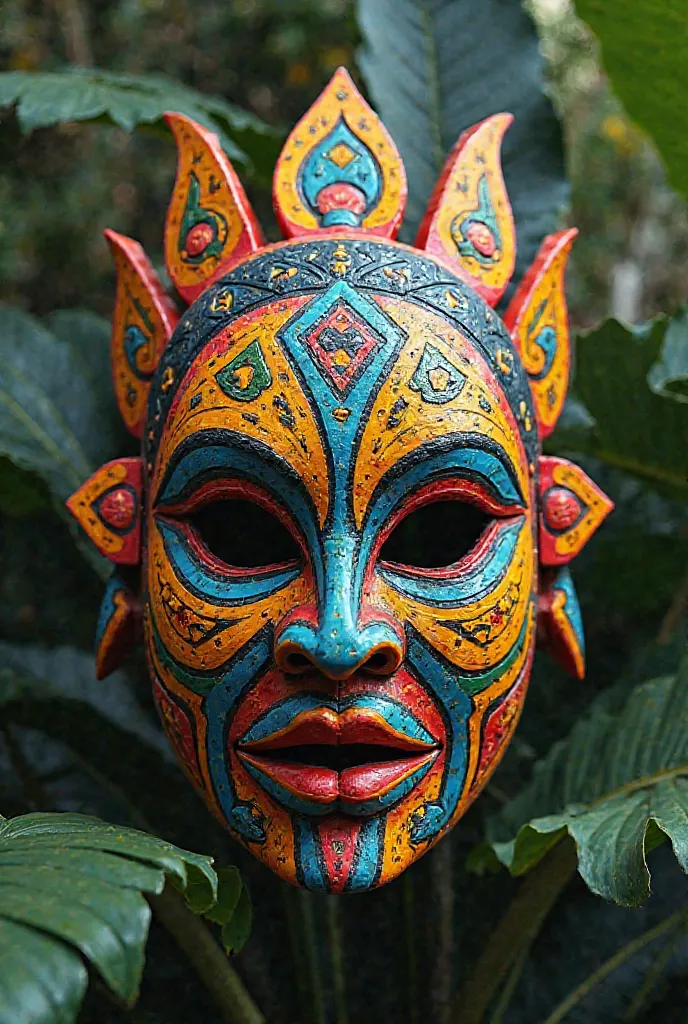 Clovis ball mask with the theme of Brazil