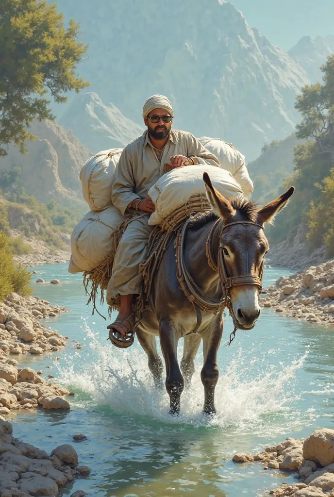 where a salt seller used to use a donkey to carry bags of salt to the market every day.


. One day, the seller and the donkey had to cut a small river in order to reach the market. However, the donkey suddenly stumbled and fell into the water. The salt me...